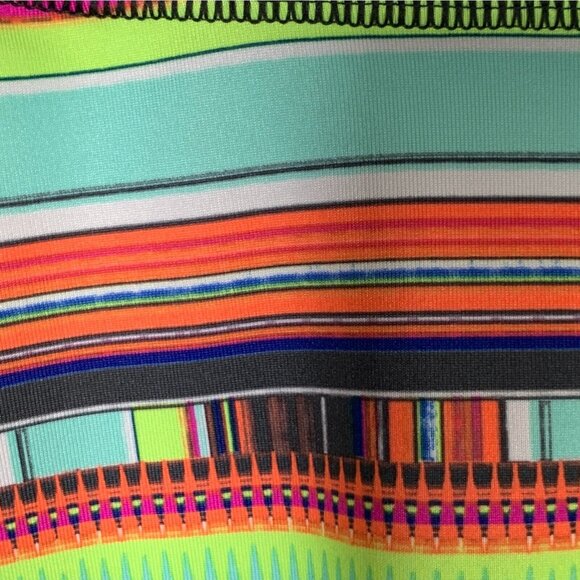 Fila XS Running Cropped Leggings Multicolor Activewear Gym Workout Pants - Picture 5 of 6